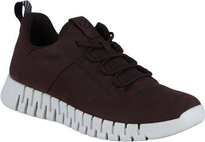 Ecco Gruuv M nubuck sneakers bruin - Foto 5