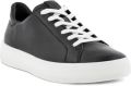 Ecco plateausneakers Street tray met witte loopzool - Zwart