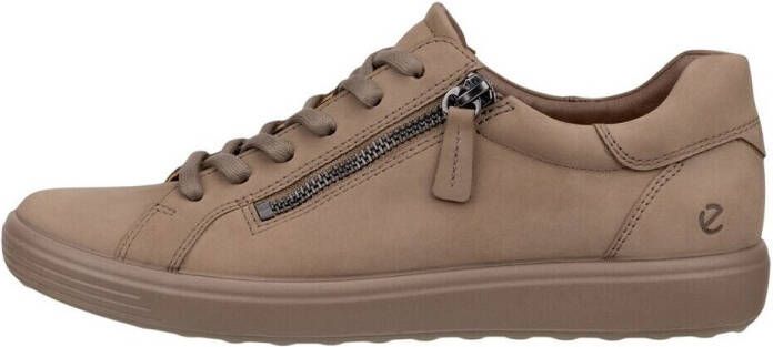 ECCO -art-490553 60418-taupe-dames-veter rits-nubuck - Foto 4