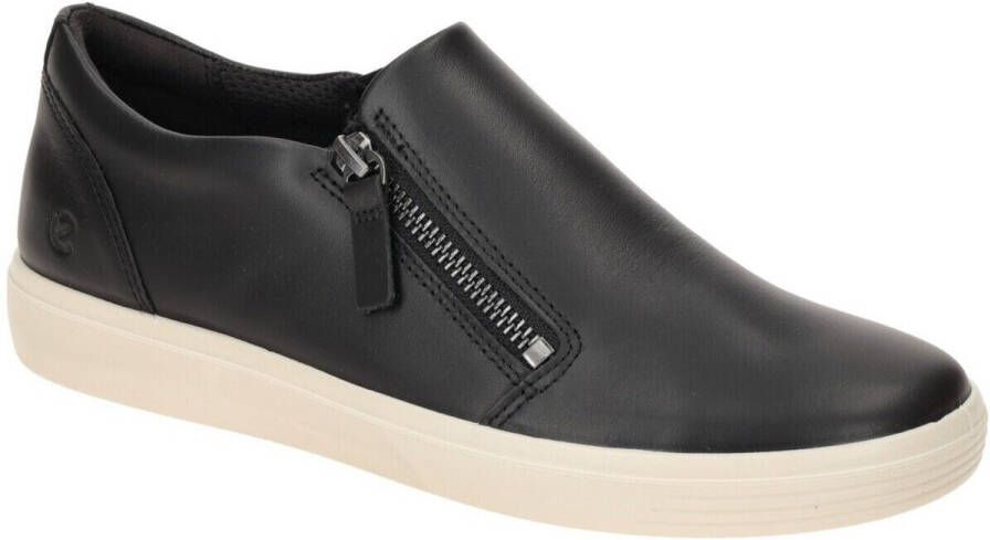 Ecco Instappers Classic met stretch en rits instapschoen lage schoen