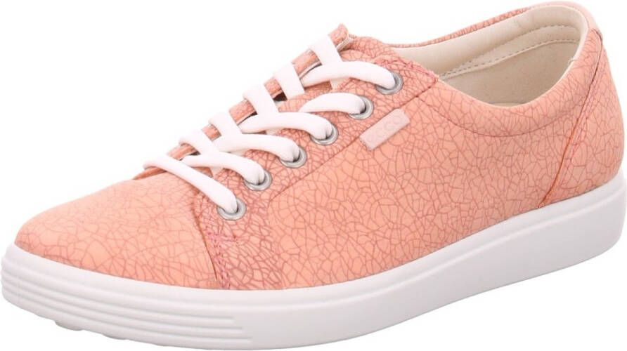 ECCO Lichtroze Veterschoenen Soft - Foto 2
