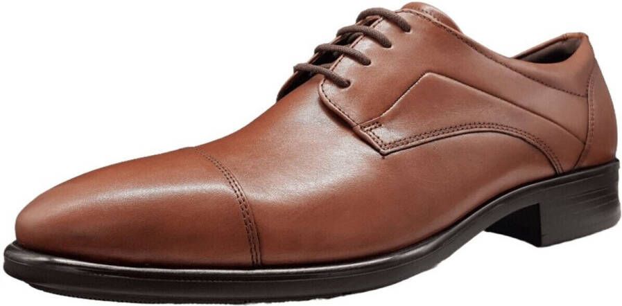 ECCO Citytray heren veterschoen Cognac