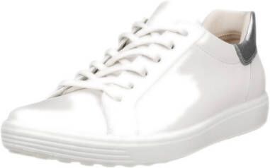 ECCO Soft Sneakers wit Leer Dames - Foto 6