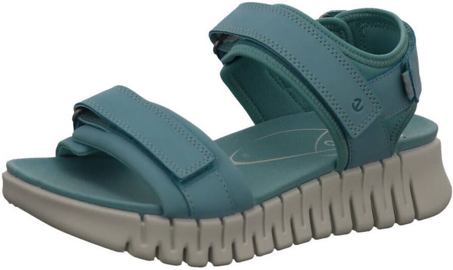 Ecco Sandaaltjes GRUUV SOL W plateau zomerschoen sandaal met praktische klittenband - Foto 3