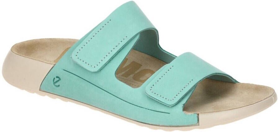 Ecco Slippers Cozmo W zomerschoen slippers met twee klittenbandsluitingen