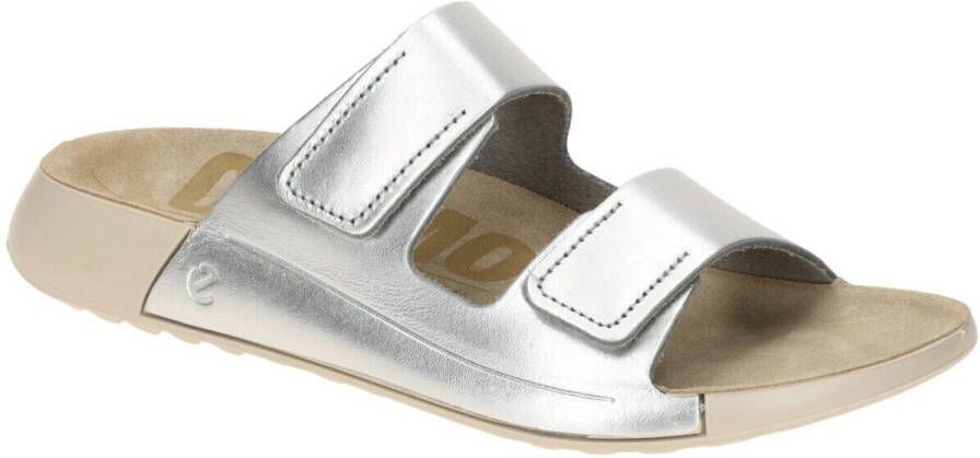 Ecco Slippers Cozmo W zomerschoen slippers met twee klittenbandsluitingen