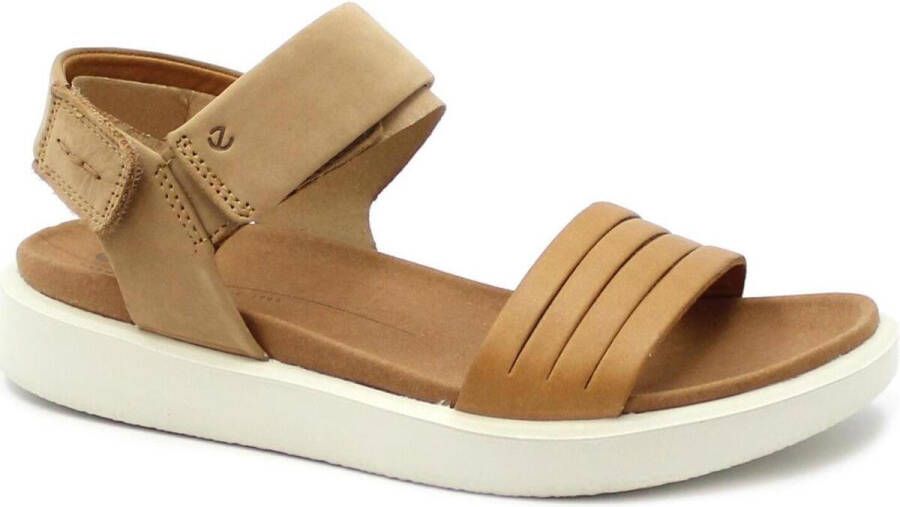 Ecco sandalen FLOWT met klittenbandriempjes