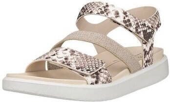 ECCO Flowt Sandalen beige Leer Dames - Foto 5