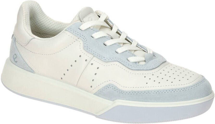 ECCO Street Court dames sneaker Wit blauw - Foto 6