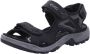 ECCO Offroad leren heren sandalen Zwart - Thumbnail 2