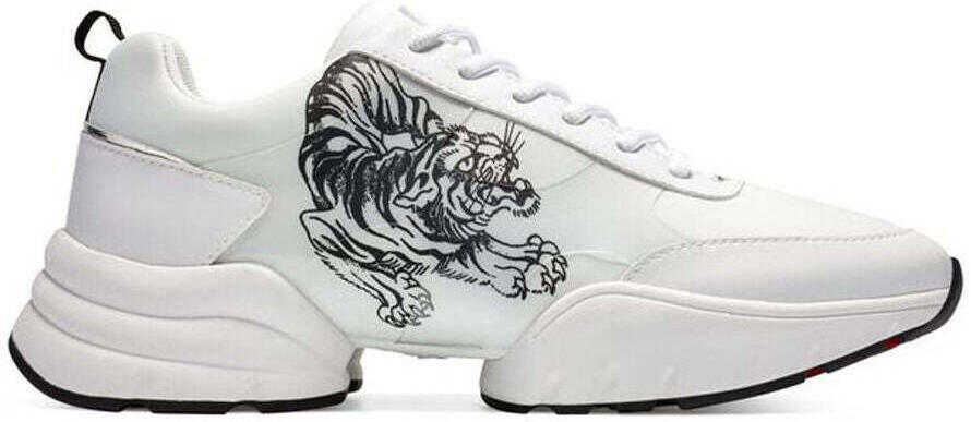 Ed Hardy Lage Sneakers Caged Runner Tiger White-Black - Foto 2