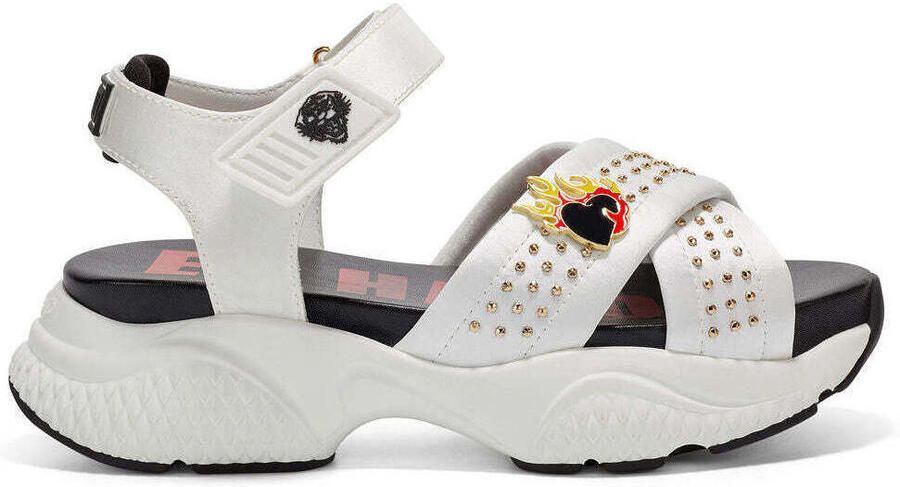 Ed Hardy Sandalen Flaming Sandal White