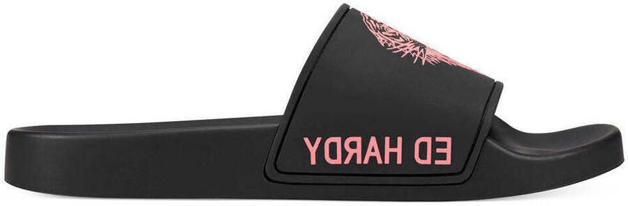 Ed Hardy Teenslippers Sexy beast sliders black-fluo red - Foto 2