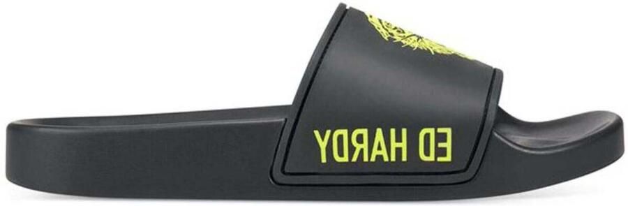 Ed Hardy Teenslippers Sexy Beast Sliders Black-Fluo Yellow - Foto 2