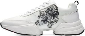 Ed Hardy Sneakers Caged runner tiger white-black