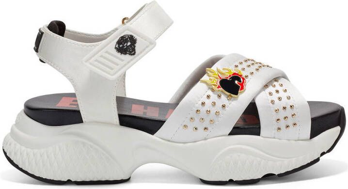 Ed Hardy Sandalen Flaming sandal white