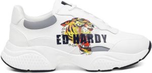 Ed Hardy Sneakers Insert runner-tiger-white multi