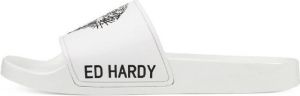 Ed Hardy Sneakers Sexy beast sliders white-black