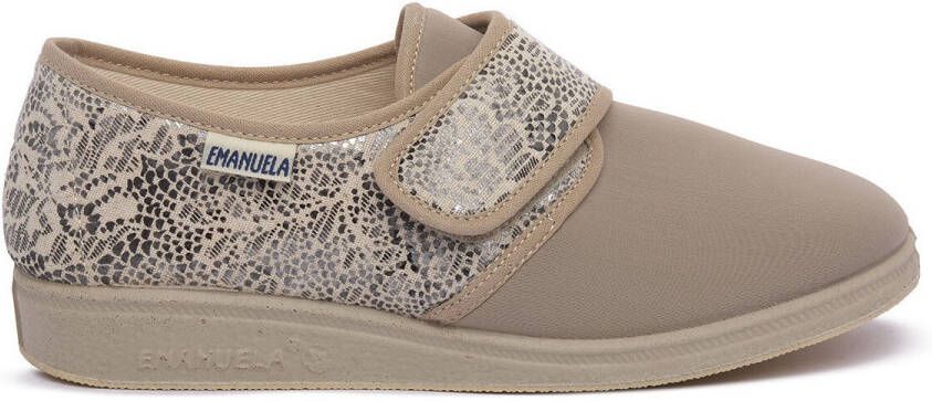 Emanuela Sportschoenen BEIGE PANTOFOLA