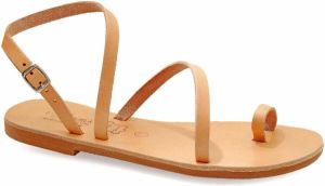 Emmanuela Handcrafted For You Sandalen Athena sandalen met gesp en teenring