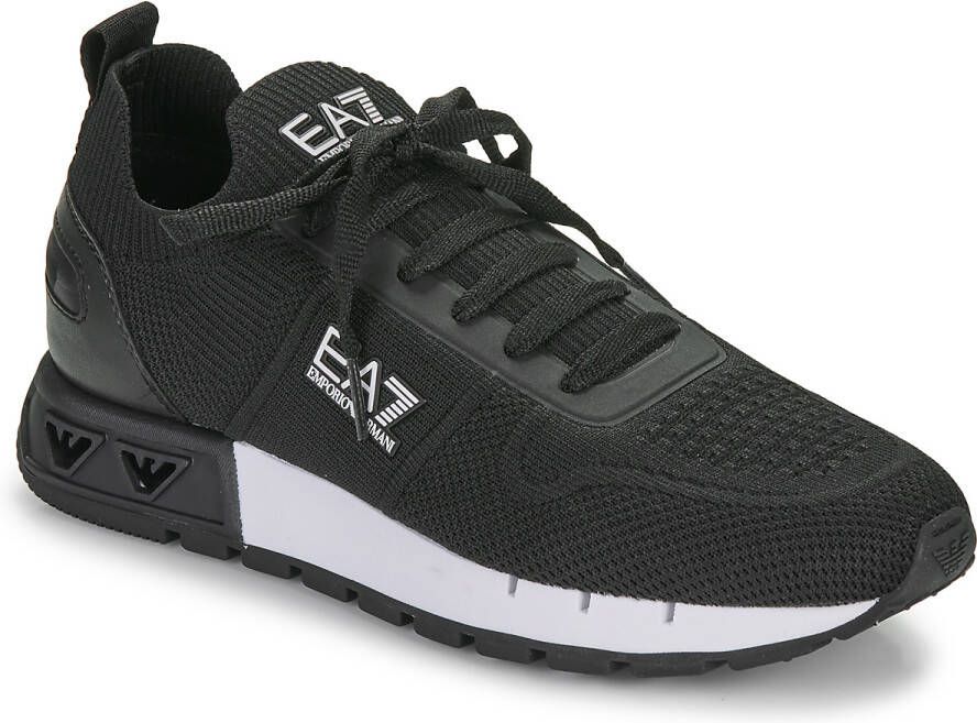 Emporio Armani EA7 Lage Sneakers BLK WHT LEGACY KNIT