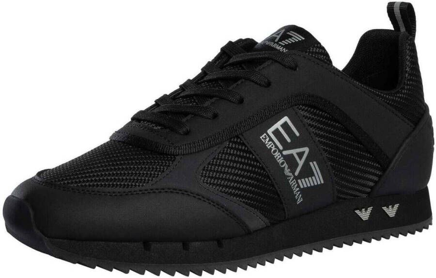 Emporio Armani EA7 Lage Sneakers Carbon Mesh Logo Trainers
