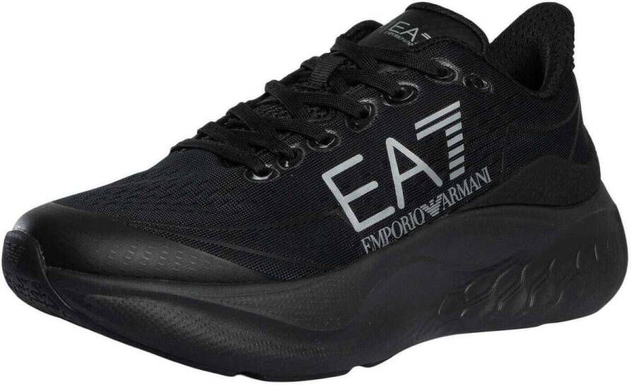 Emporio Armani EA7 Lage Sneakers Grote logo-trainers