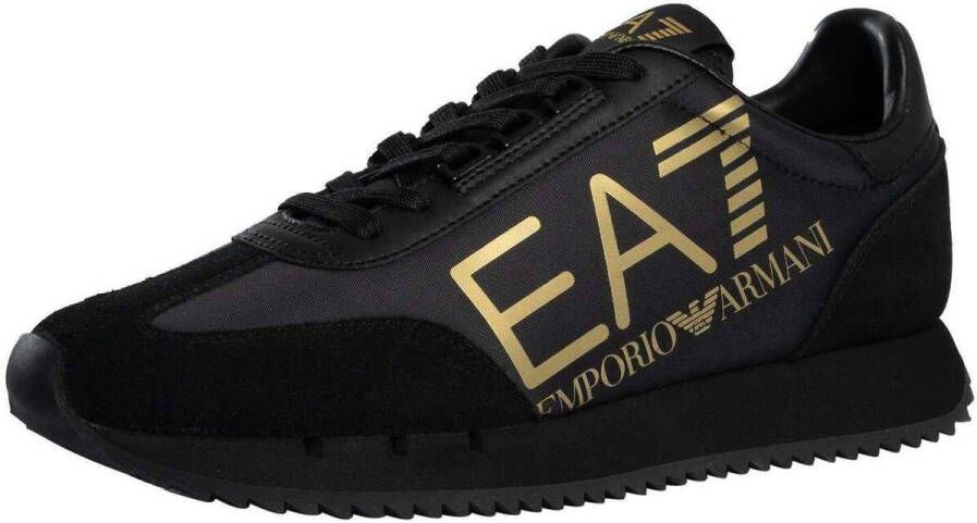 Emporio Armani EA7 Lage Sneakers Grote logo-trainers