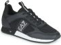 Emporio Armani EA7 Logo Sneakers met Treklipje en Merk Binnenzool Black Heren - Thumbnail 4