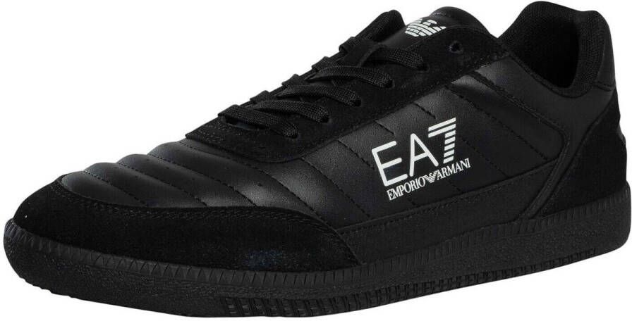 Emporio Armani EA7 Lage Sneakers Logo leren sneakers