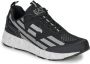 Emporio Armani EA7 Unisex Sneaker Hardlopen Training Mesh Rubber Zwart Zilver Black Heren - Thumbnail 3