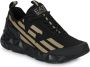 Emporio Armani EA7 Triple Zwart en Licht Goud Sneaker Black Heren - Thumbnail 2