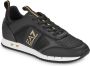 Emporio Armani EA7 X8X185 Lifestyle Sneakers Zwart Goud Wit Black Heren - Thumbnail 3
