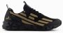 Emporio Armani EA7 Zwarte Casual Textiel Sneakers met 4cm Rubberen Zool - Thumbnail 2