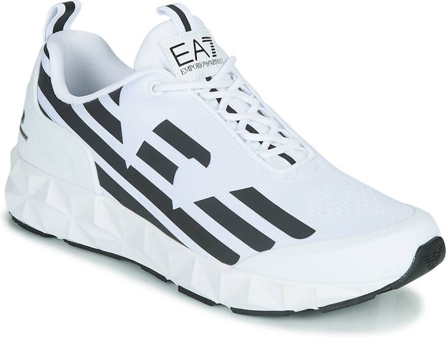 Emporio Ar i EA7 Unisex Sneaker Hardlopen Training Mesh Rubber Zwart Zilver Black - Foto 17