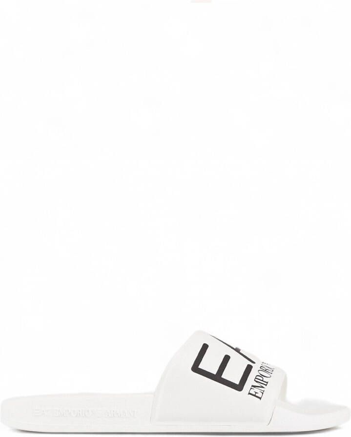 Emporio Ar i EA7 Witte polyethyleen sandalen met sband White - Foto 10