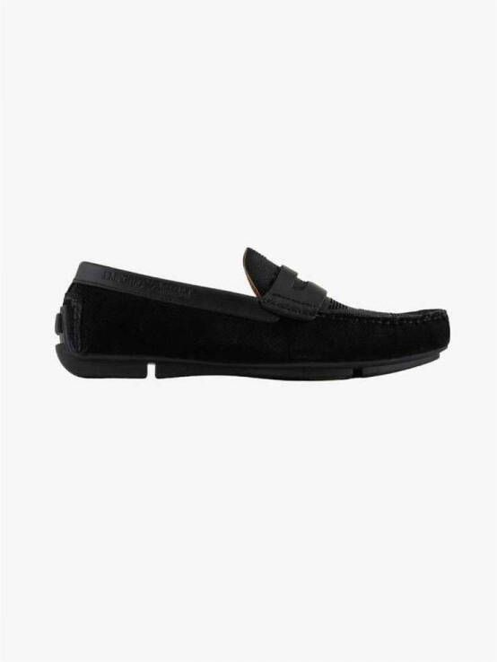 Emporio Armani Mocassini Stijl Schoenen Black Heren
