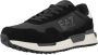EA7 Emporio Armani Sneakers van een mix van leer en textiel model 'VINTAGE RUNNING' - Thumbnail 2