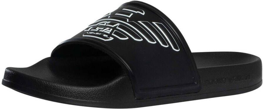 Emporio Armani Teenslippers Geëmbosseerde adelaar sliders