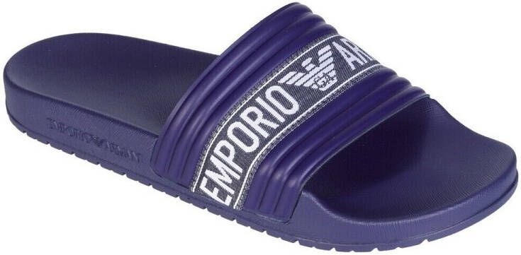 Emporio Armani Heren Slippers Lente Zomer Collectie Xvps06 Blue Heren - Foto 5