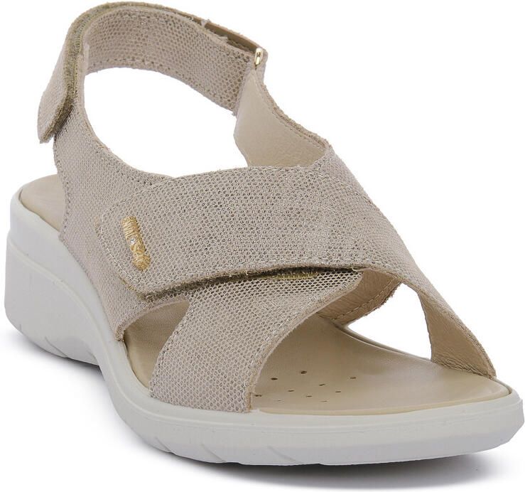 Enval Sandalen met sleehak CHARLOTTE CHAMPAGNE