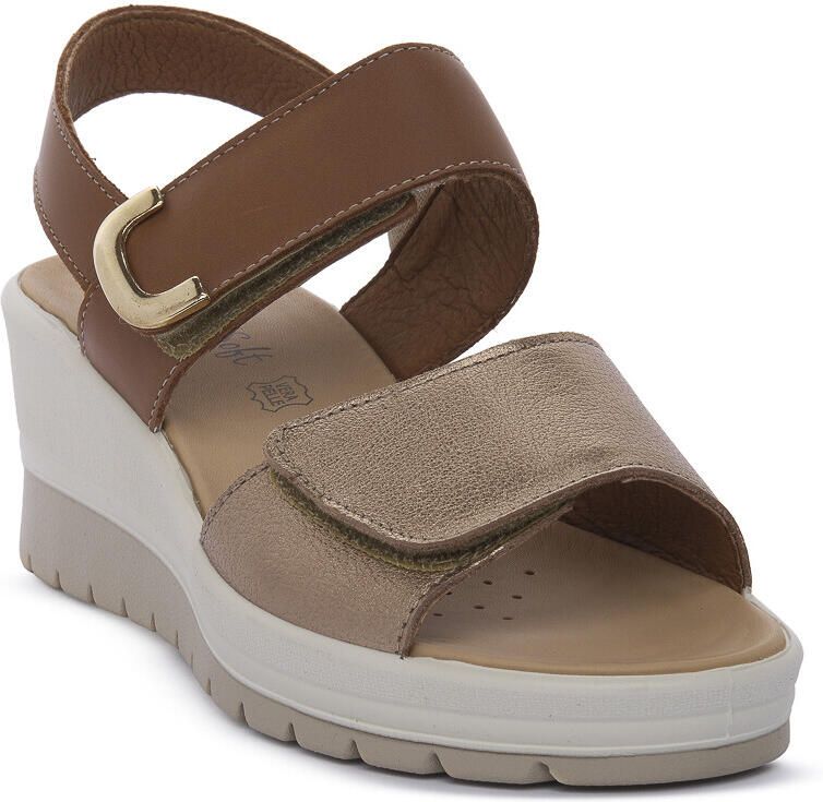 Enval Sandalen met sleehak CLAIRE CHAMPAGNE
