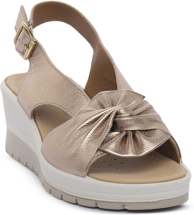 Enval Sandalen met sleehak CLAIRE CHAMPAGNE