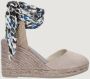 Espadrilles Leren Hakken Schoenen Lente Zomer Collectie Gray Dames - Thumbnail 2