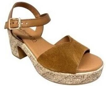 Eva Frutos Sandalen met hakken Sandalia señora 6737 cuero