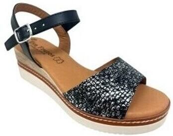 Eva Frutos Sandalen met sleehak Sandalia señora 569 negro