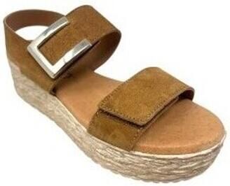 Eva Frutos Sandalen met sleehak Sandalia señora 724 cuero