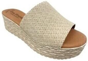 Eva Frutos Sandalen met sleehak Sandalia señora 767 beig