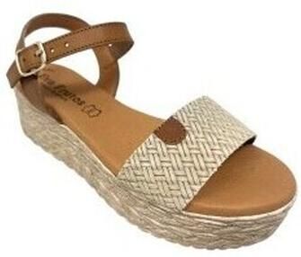 Eva Frutos Sandalen met sleehak Sandalia señora 791 beig