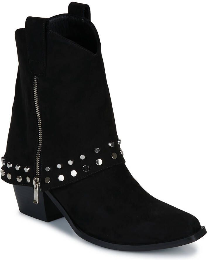 Exé Shoes Enkellaarzen 2153-2323-FABRIC-BLACK